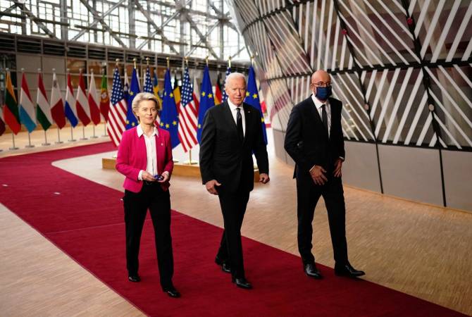  Саммит ЕС - США с участием Байдена начался в Брюсселе
