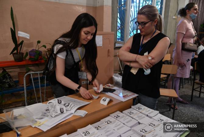 Лидирует партия «Гражданский договор» - 59,44%, у блока «Армения»  18,63%

