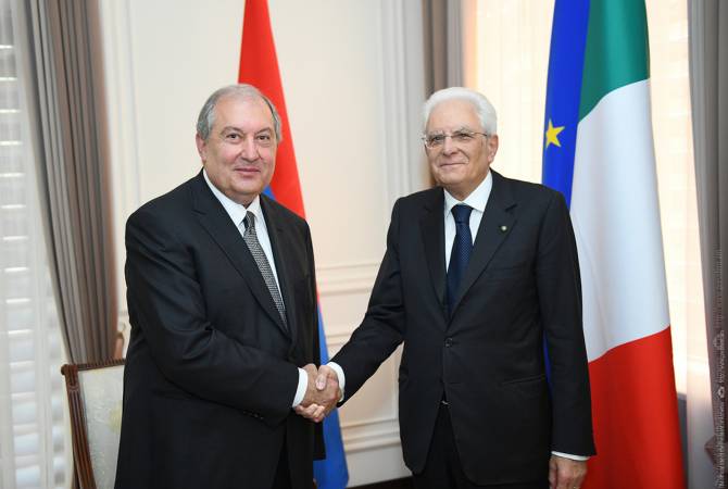 Армена Саргсяна с Днем рождения поздравил президент Италии Серджио Маттарелла