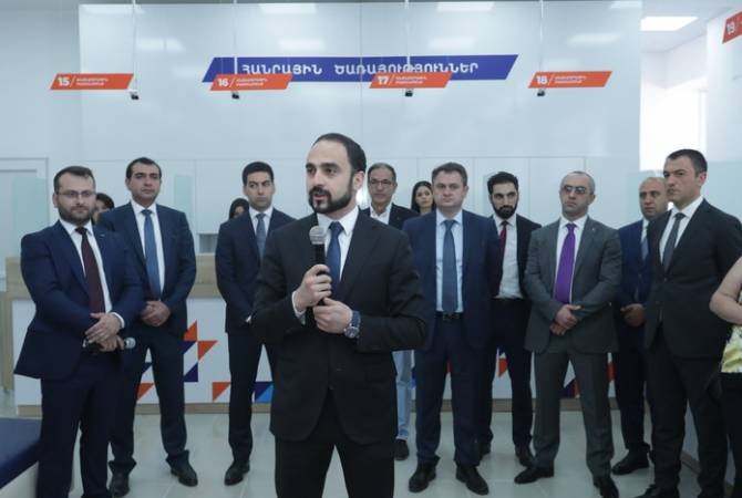 Тигран Авинян принял участие в церемонии открытия Единого офиса общественных услуг