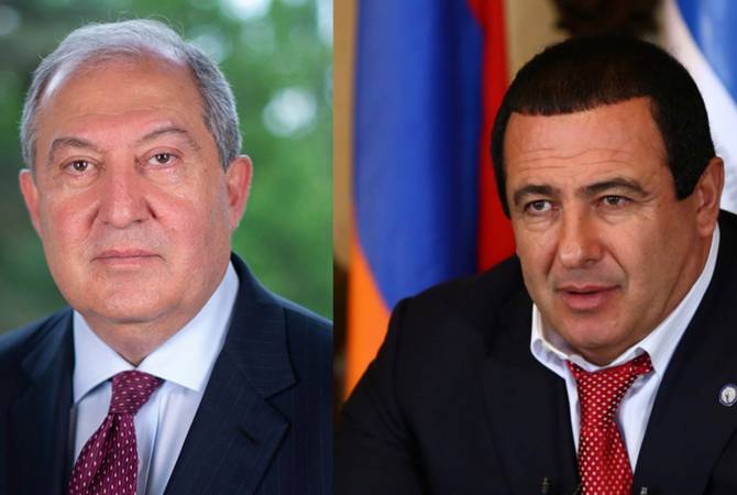 President Sarkissian receives Prosperous Armenia party leader Gagik Tsarukyan