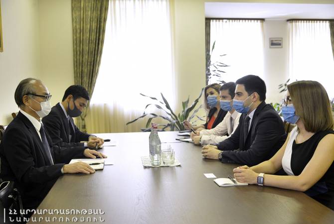 Рустам Бадасян с послом Японии обсудил вопросы углубления сотрудничества