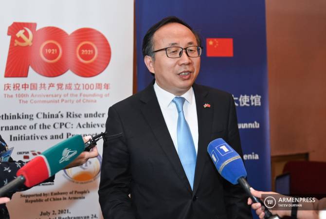 سفير الصين بأرمينيا ينفي ما ورد في وسائل الإعلام الأذربيجانية عن الحديث حول إدخال ما يسمى ممر 
زانكيزور بحزام وطريق واحد