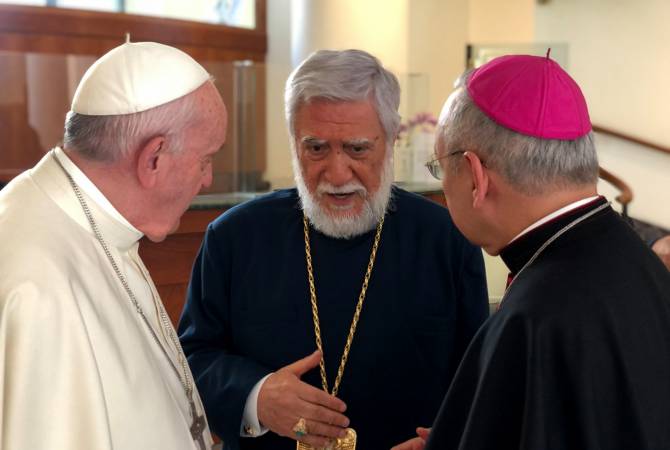 Католикос Арам I и Папа Франциск обсудили вопрос армянских военнопленных 

