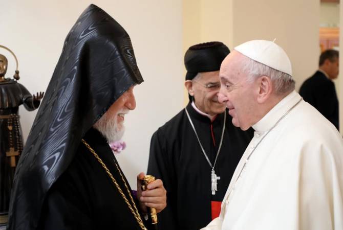 Le Catholicos Aram Ier a souhaité un prompt rétablissement au Pape François


