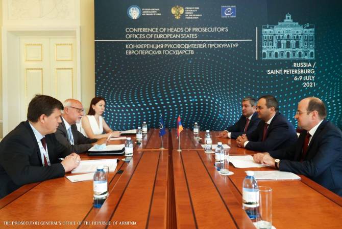 Armenia Prosecutor General discusses humanitarian consequences of 2020 Artsakh War with 
CoE top official