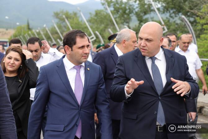 Georgian minister calls construction of new bridge on border one more example of Armenian-
Georgian friendship