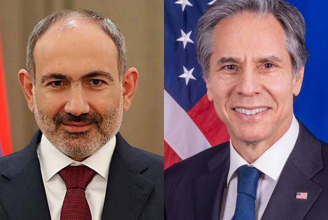 Antony Blinken expresses readiness of the USA to assist Armenia in reform implementation 
in phone talk with Pashinyan 