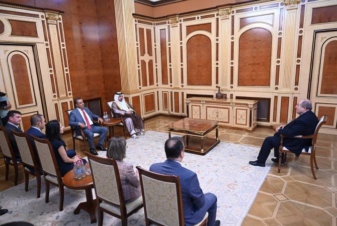 Le Président Armen Sarkissian a accueilli les dirigeants d'Air Arabia