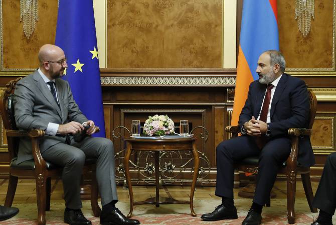 Nikol Pashinyan et Charles Michel se rencontrent à Erevan