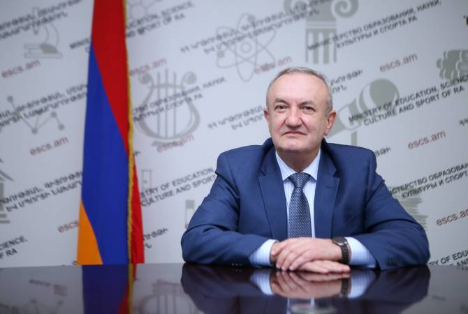 Armenia’s caretaker minister of sport addresses message on launch of Olympic Games