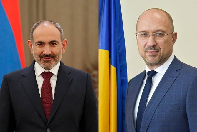 باشينيان يتلقّى رسالة تهنئة من رئيس وزراء أوكرانيا دينيس شميغال  على تعيينه رئيساً لوزراء أرمينيا