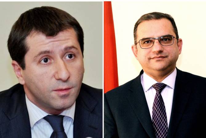 Карен Андреасян будет назначен министром юстиции, Тигран Хачатрян - министром 
финансов

