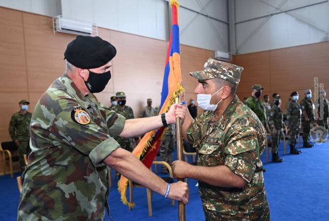 Состоялась церемония передачи командования миссии армянских миротворцев


