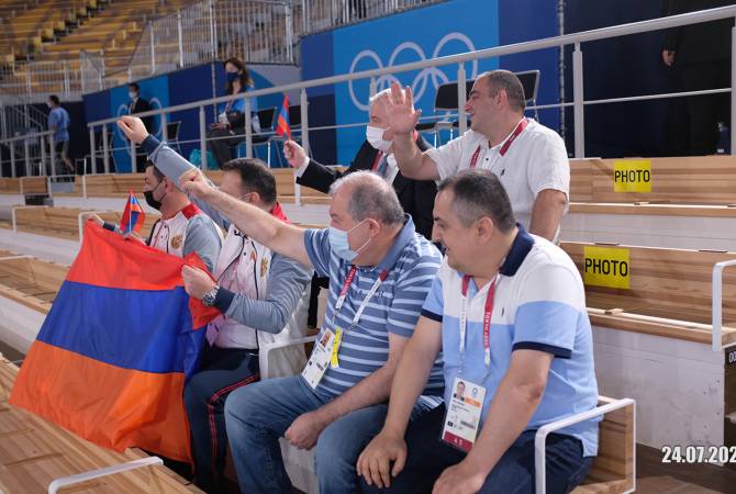 Le président Sarkissian a félicité Arthur Davtyan, médaillé de bronze aux Jeux olympiques d'été
