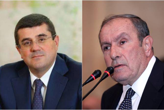 Левон Тер-Петросян и Араик Арутюнян обсудили вопросы, требующие неотложного 
решения в Арцахе 