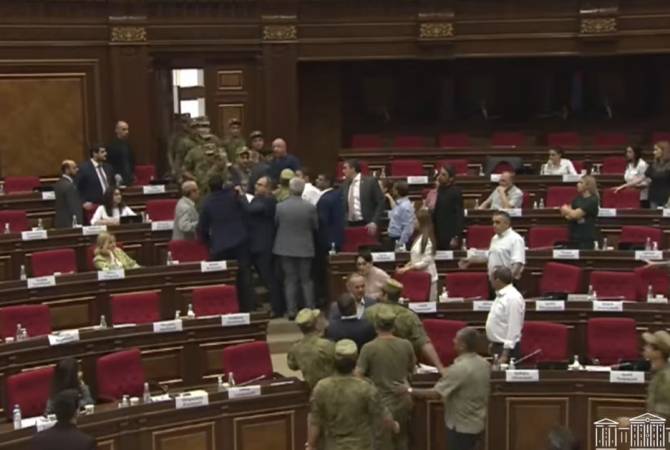 Speaker of Parliament calls in security to maintain order amid heated debates 