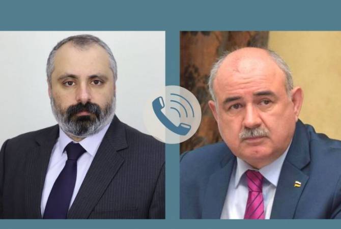 Artsakh, South Ossetia FMs hold online meeting 