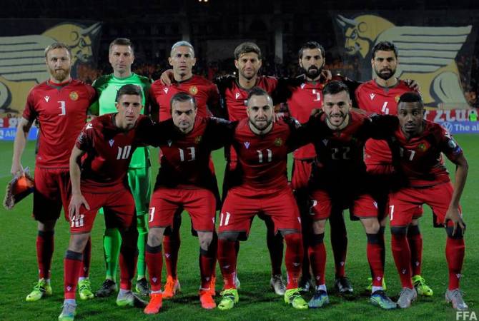 Сборная Армении по футболу поднялась в рейтинге ФИФА


