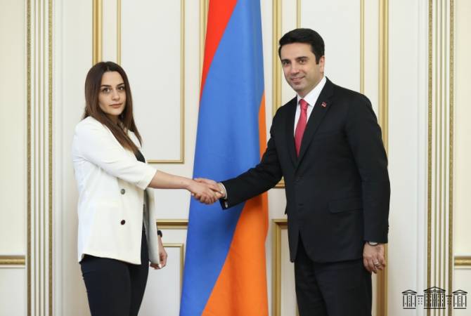 President of the National Assembly meets with MP representing Assyrian community in Armenia