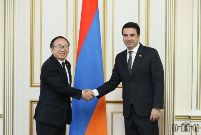 Ален Симонян и посол Китая в Армении подчеркнули необходимость возобновления 
парламентских групп дружбы
 