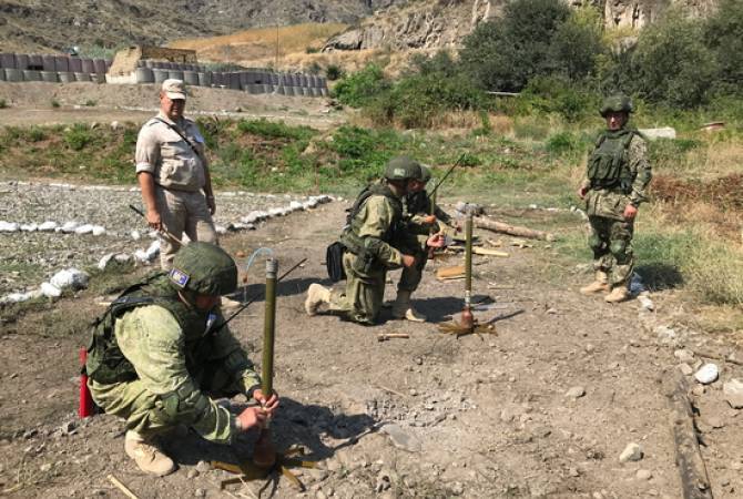 Russian peacekeepers take training on preventing possible use of drones in Artsakh