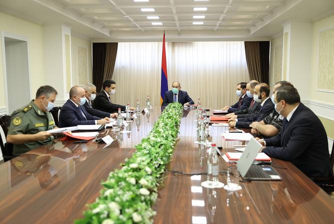 رئيس الوزراء الأرميني نيكول باشينيان يترأس اجتماع لمجلس الأمن الأرميني