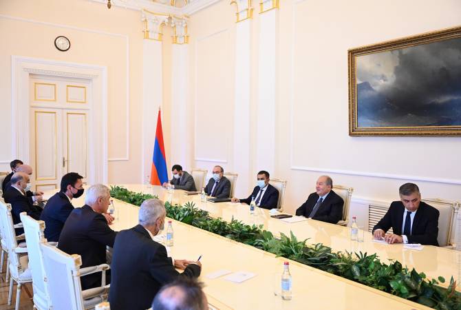Armen Sarkissian a reçu la délégation conduite par le Ministre des Affaires étrangères et 
européennes de Slovaquie