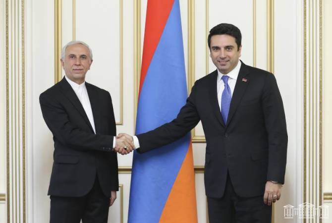 Armenian Speaker of Parliament holds meeting with Iranian Ambassador