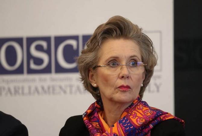 Председатель ПА ОБСЕ отметила важность установления в Нагорном Карабахе 
длительного мира

