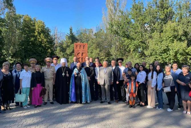 В Украине состоялось освящение армянского хачкара