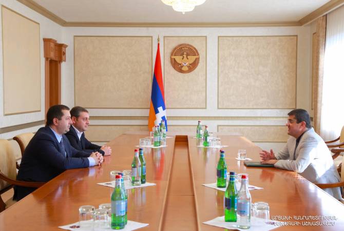 President of Artsakh receives acting rector of Yerevan State University