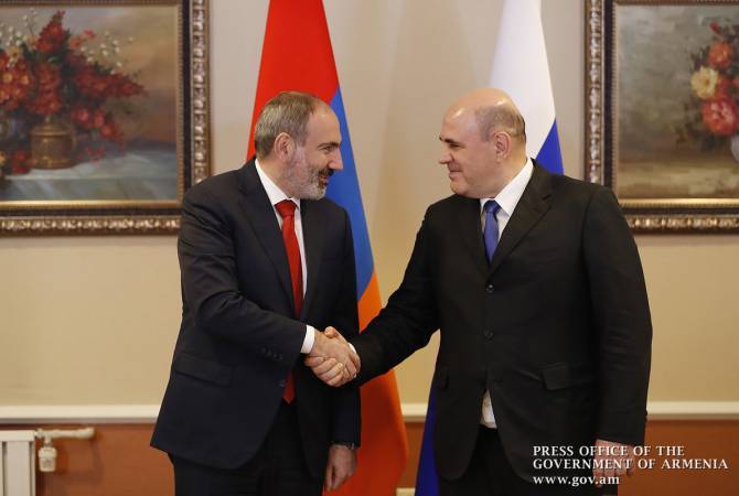 Российско-армянские отношения поступательно развиваются по широкому спектру 
направлений: Мишустин поздравил Пашиняна