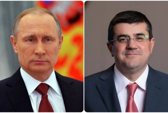 President of Artsakh congratulateсs Vladimir Putin on the victory in the State Duma elections