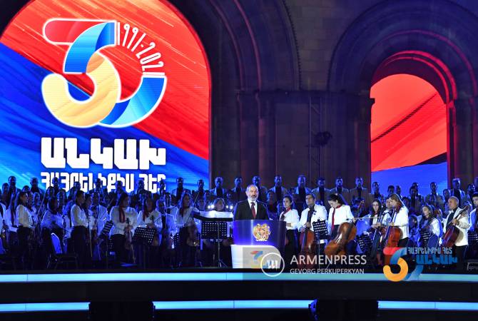 Discours du Premier ministre Pashinyan à l'occasion du 30e anniversaire de l'Indépendance