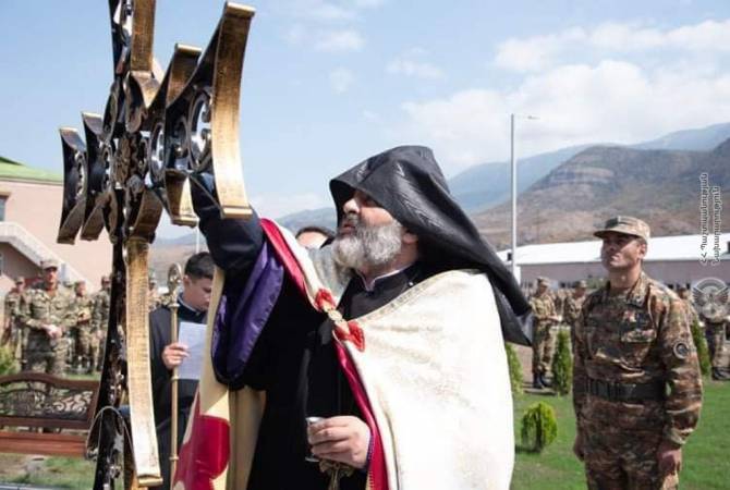 افتتاح حديقة تذكارية مكرّسة لشهداء حرب آرتساخ في إحدى الوحدات العسكرية التابعة للقوات المسلحة 
الأرمينية