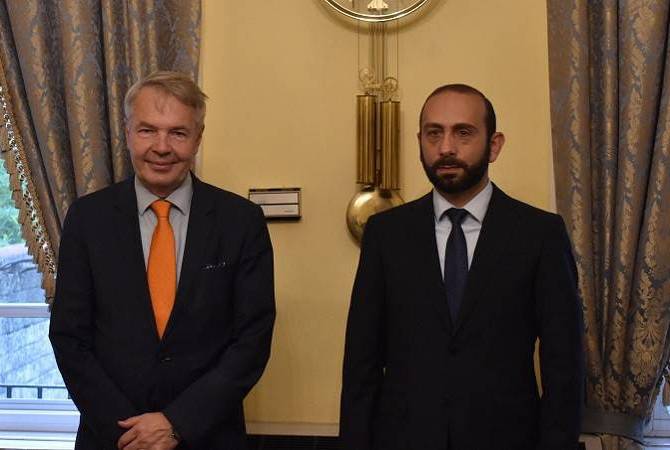 Armenian FM speaks about NK conflict settlement in a meeting with Foreign Minister of Finland