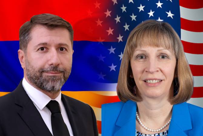 Ermenistan Adalet Bakanı Karen Andreasyan, ABD’nin Ermenistan Büyükelçisiyle bir araya geldi
