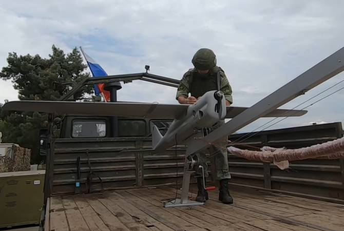 Российские миротворцы в Арцахе провели объективный мониторинг ситуации с 
применением БПЛА «Орлан-10»

