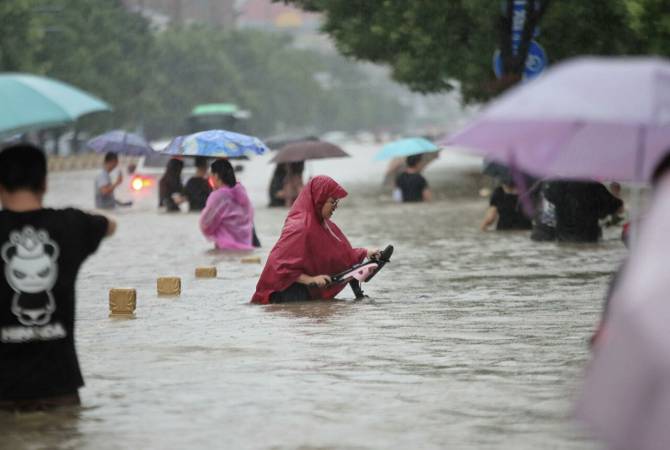  На северо-востоке Китая произошло наводнение 