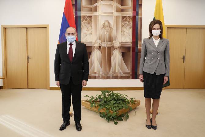Lithuania ready to provide support to Armenia’s democratic reforms: Pashinyan meets Speaker 
of Seimas