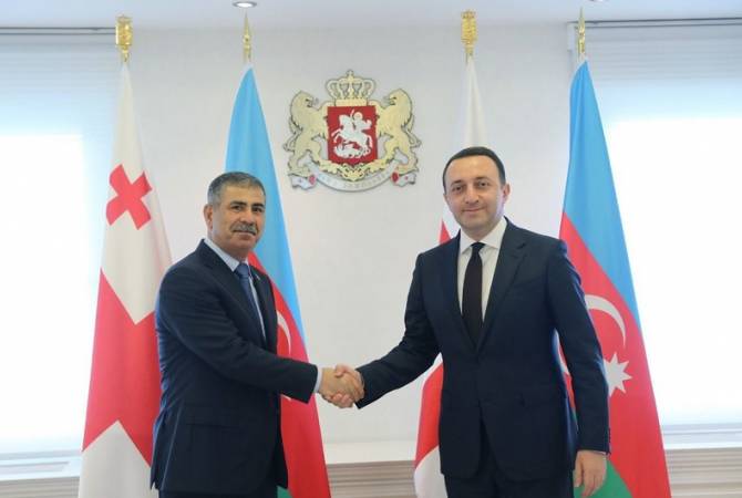  Премьер-министр Грузии встретился с министром обороны Азербайджана

 