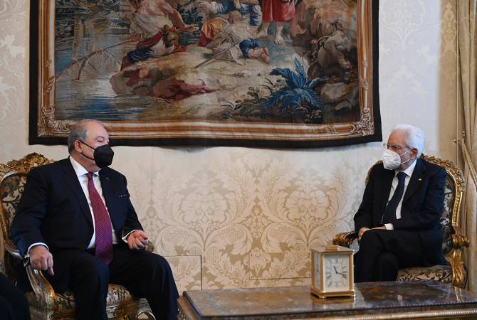 Արմեն Սարգսյանն ու  Սերջո Մատարելլան անդրադարձել են ՀՀ-ի և Իտալիայի միջև 
առևտրատնտեսական հարաբերություններին

