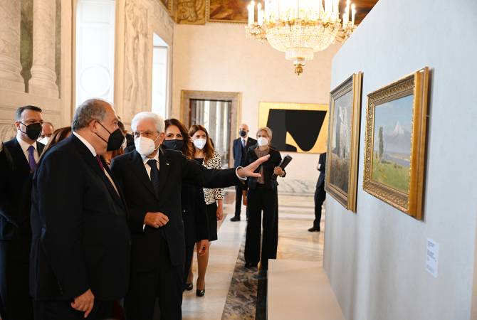 Ouverture d’une exposition d’œuvres uniques d’art arménien au palais présidentiel italien 
Quirinal