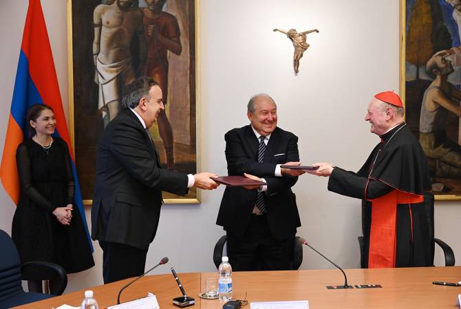 Armenia, Holy See sign memorandum of understanding on cultural cooperation