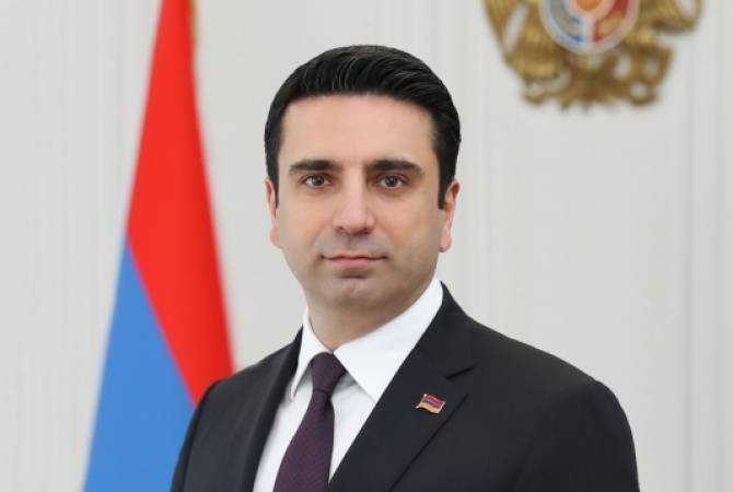 Ален Симонян выразил соболезнования председателю Парламента Грузии

