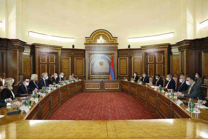 Le Premier ministre Pashinyan a reçu la délégation du Conseil de l'Europe 