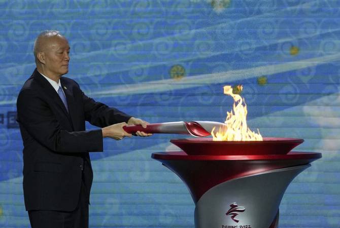 Огонь зимних Олимпийских игр прибыл в Пекин