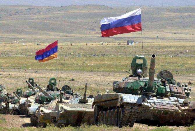 Armenia-Russia unified troops formation holds tactical military exercises 