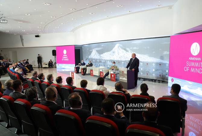 ‘Recent events will reshape regional geopolitics’ – President Sarkissian says at Armenian Summit 
of Minds